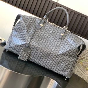 Goyard Bowling 55 Bag In Goyardine Canvas Grey