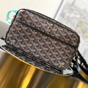 Goyard Cap-Vert PM Bag In Goyardine Canvas Black