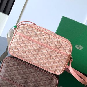 Goyard Cap-Vert PM Bag In Goyardine Canvas Pink