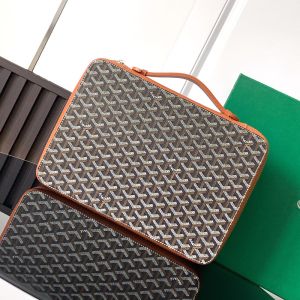Goyard Compagnon Universel A4 Briefcase In Goyardine Canvas Brown