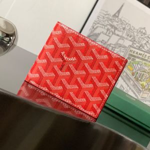 Goyard Saint-Florentin Wallet In Goyardine Canvas Red