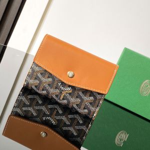 Goyard Saint-Gabriel Wallet In Goyardine Canvas Brown