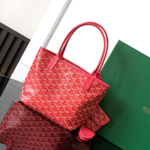 Goyard Saint Louis Mini Bag In Goyardine Canvas with Envers Floral Red