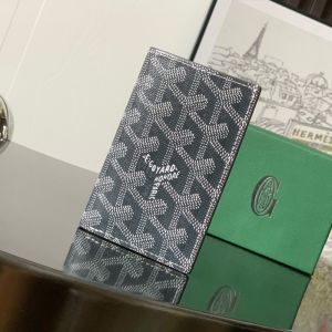 Goyard Saint-Pierre Card Wallet In Goyardine Canvas Grey