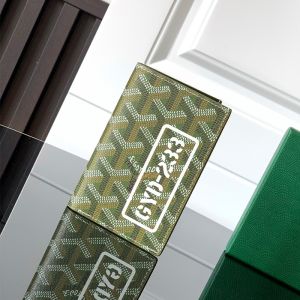 Goyard Saint-Pierre Card Wallet In GYD-233 Goyardine Canvas Green