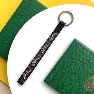 Goyard Sesame Key Ring In Goyardine Canvas Black