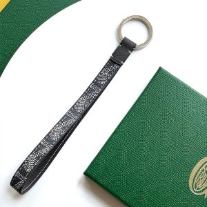 Goyard Sesame Key Ring In Goyardine Canvas Grey