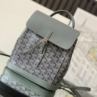 Goyard Alpin Mini Backpack In Goyardine Canvas Grey