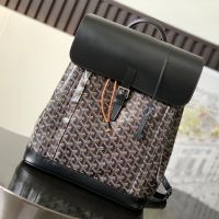 Goyard Alpin MM Backpack In Goyardine Canvas Black