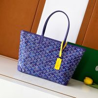 Goyard Artois Bag In Multicolored Goyardine Canvas Blueberry Purple
