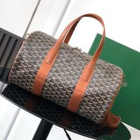 Goyard Barrel 40 Sports Bag In Goyardine Canvas Brown