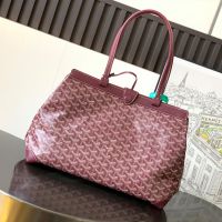 Goyard Bellechasse Biaude PM Bag In Goyardine Canvas Burgundy