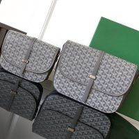 Goyard Belvedere Bag In Goyardine Canvas Grey