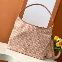 Goyard Boheme Hobo Bag In Exclusive Colours Goyardine Canvas Pink