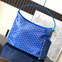 Goyard Boheme Hobo Bag In Goyardine Canvas Blue