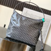 Goyard Boheme Hobo Bag In Goyardine Canvas Grey