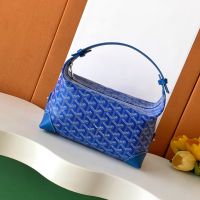 Goyard Bowling 25 Toiletry Bag In Goyardine Canvas Blue