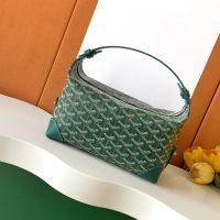 Goyard Bowling 25 Toiletry Bag In Goyardine Canvas Green