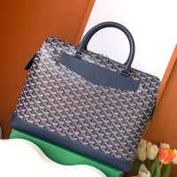 Goyard Cisalpin Document Case In Goyardine Canvas Navy Blue