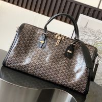 Goyard Croisiere 50 Duffle Bag In Goyardine Canvas Black