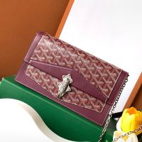 Goyard Duchess Marie-Caroline Bag In Goyardine Canvas Burgundy