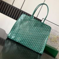 Goyard Hardy PM Bag In Goyardine Canvas Green