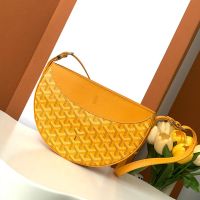 Goyard Hirondelle Bag In Goyardine Canvas Yellow