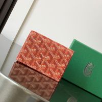 Goyard Malesherbes Card Wallet In Goyardine Canvas Red
