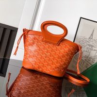 Goyard Beluga Mini Bag In Goyardine Canvas Orange