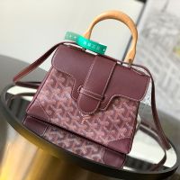 Goyard Saigon Souple Mini Bag In Goyardine Canvas Burgundy