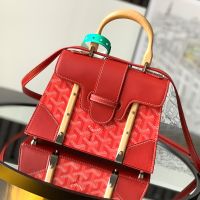 Goyard Saigon Structure Mini Bag In Goyardine Canvas Red