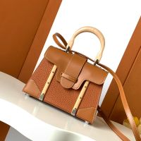 Goyard Saigon Structure Mini Bag In Grained Leather Brown