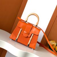 Goyard Saigon Structure Mini Bag In Grained Leather Orange