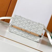 Goyard Monte-Carlo Mini Case In Goyardine Canvas White