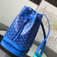 Goyard Petit Flot Bucket Bag In Goyardine Canvas Blue