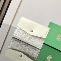 Goyard Saint-Gabriel Wallet In Goyardine Canvas White