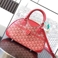Goyard Saint-Jeanne PM Bag In Goyardine Canvas Red