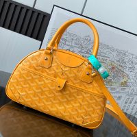 Goyard Saint-Jeanne PM Bag In Goyardine Canvas Yellow