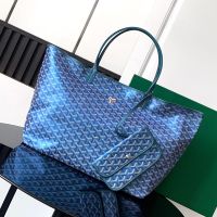 Goyard Saint Louis Bag In Exclusive Colours Goyardine Canvas Blue