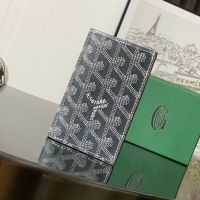 Goyard Saint-Pierre Card Wallet In Goyardine Canvas Grey