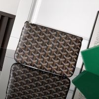 Goyard Senat PM Pouch In Goyardine Canvas Black