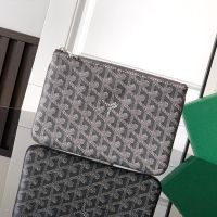 Goyard Senat PM Pouch In Goyardine Canvas Grey