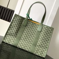 Goyard Villette Tote Bag In Goyardine Jacquard Green