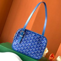 Goyard Yona PM Bag In Goyardine Canvas Blue