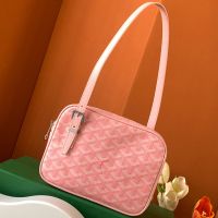 Goyard Yona PM Bag In Goyardine Canvas Pink