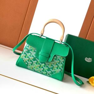 Goyard Saigon Souple Mini Bag In Multicolored Goyardine Canvas Meadow Green