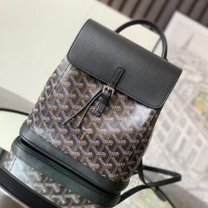 Goyard Alpin Mini Backpack In Goyardine Canvas Black