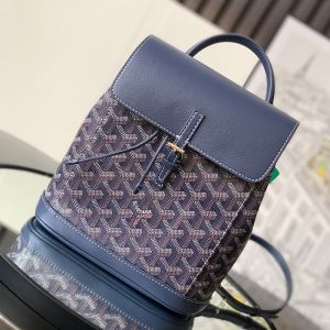 Goyard Alpin Mini Backpack In Goyardine Canvas Navy Blue