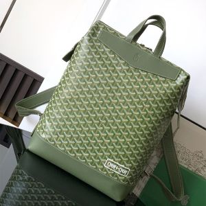 Goyard Cisalpin Backpack In GSH-001 Goyardine Canvas Green