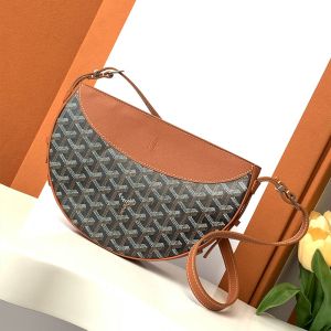 Goyard Hirondelle Bag In Goyardine Canvas Brown